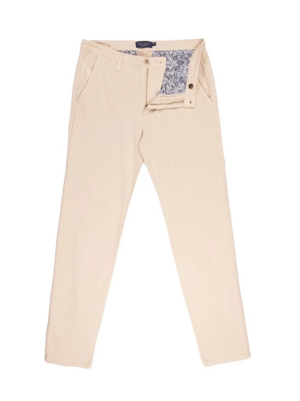 Guide London Light Tan Overdyed Side Pocket Chino Pants